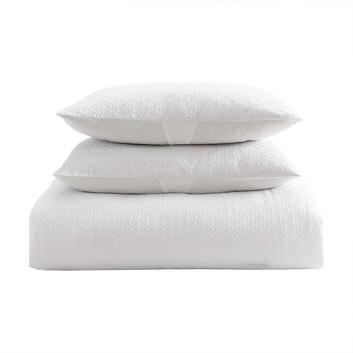 Set Embossed Diamond Textured Bonus Bed Set Includes Comforter Shams Sheet Set a - Picture 9 of 9