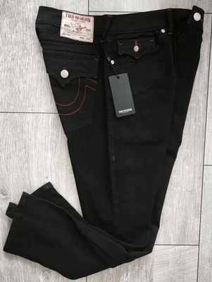TRUE RELIGION Jeans GENO SN FLAP SLIM Herren Jeanshose Black Gr.30 NEU ETIKETT - Bild 1 von 4
