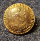 PRE CIVIL WAR ERA /CONFEDERATE 1 PC VIRGINIA STATE SEAL BUTTON ALBERT# VA-2 CUFF