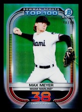 2021 BOWMAN SCOUT'S TOP 100 REFRACTOR GREEN #BTP-38 MAX MEYER NM 48/99