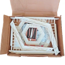 VINTAGE LOVE & MONEY HEXAGON LAP WEAVING LOOM SET W/INSTRUCTIONS & PATTERN BOOK