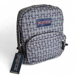 jansport backpack charcoal grey with plaid zip pocket SuperBreak and base to the mix JanSport Backpack Unisex Brown Plaid