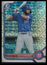 Luis Verdugo 2022 Bowman Chrome Prospects Mojo Refractors 1st Bowman Card!!