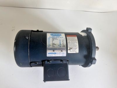 #ad Leeson 1 2 HP DC Motor 098000.00 TEFC C42D17FK1C 1750 RPM 90VDC 5A Type DF NEW $370.00