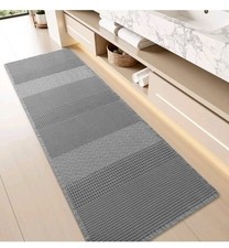 Waffle Bath-Mat, Super Absorbent Bath Mats for Bathroom, Boho Bathroom Rugs N...