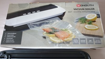 NEU Folienschweißgerät  Vakuumierer Schneidevorrichtung + Rolle, Monolith 3in1