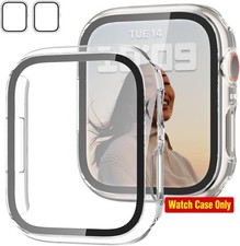 2 Pack Case with Tempered Glass Screen Protector for Apple Watch 40mm Slim Guard