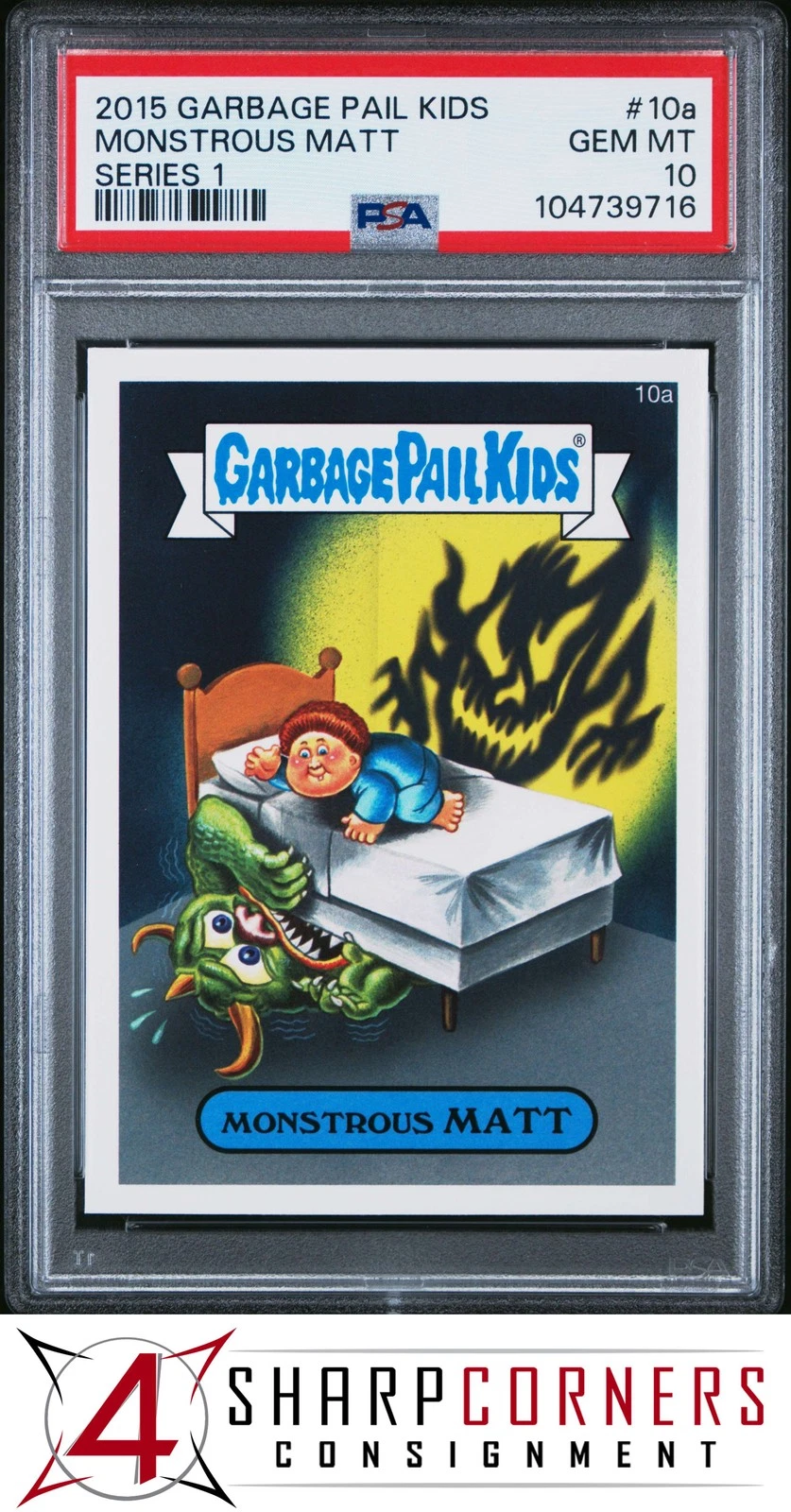2015 Topps Garbage Pail Kids Series 1 #10a MONSTROUS MATT front