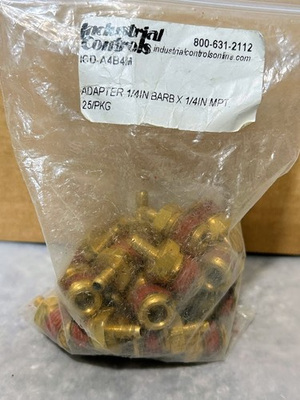 #ad #ad 25 Pack 1 4quot; Hose Barb x 1 4quot; MPT Threaded Adapter Fittings New with Sealant $26.00