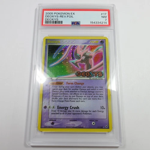2005 PSA 7 NM Near Mint - Pokemon Deoxys EX 17/107 Holo Card #60950B