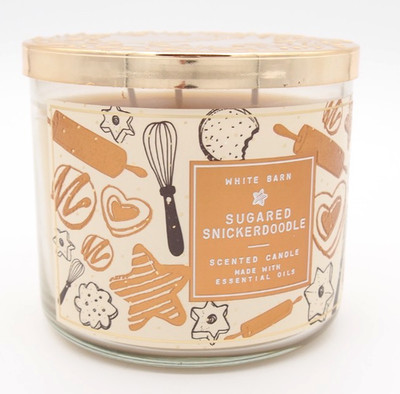 (1) Bath & Body Works Bakery SUGARED SNICKERDOODLE 3-wick Candle 14.5oz New B