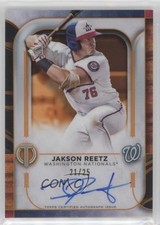 2022 Topps Tribute Tribute Auto Orange 21/25 Jakson Reetz #TA-JREE Auto 1u6