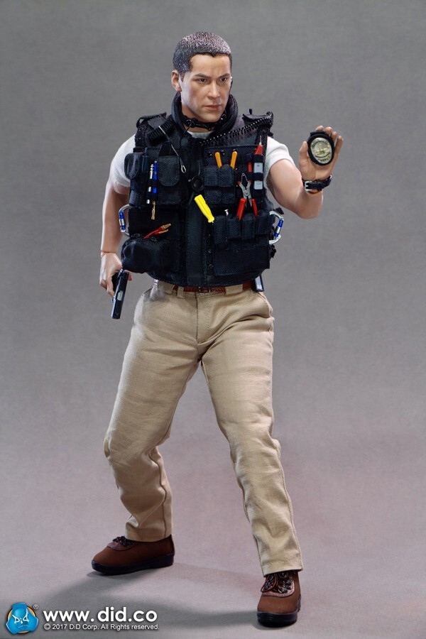 DID MA1003 1/6 LAPD SWAT 90s Kenny Keanu Reeves Action Figure