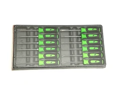 Snap On Tools NEW SGDXMINI12G 12pc GREEN Soft Grip Mini Screwdriver & Pick Set