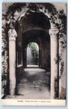 Entrata dal cortile al giardino Rufolo RAVELLO ITALY Postcard