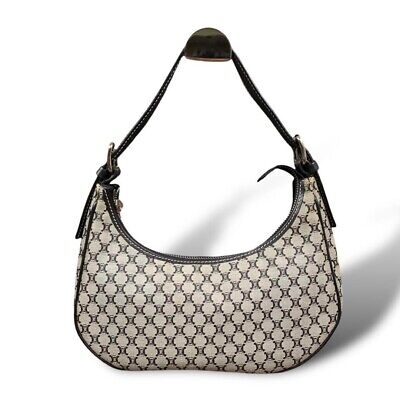Celine Macadam Triomphe Hobo Ava Bag Handbag Navy Canvas Celine Macadam Triomphe Hobo Ava Bag Handbag Navy Canvas