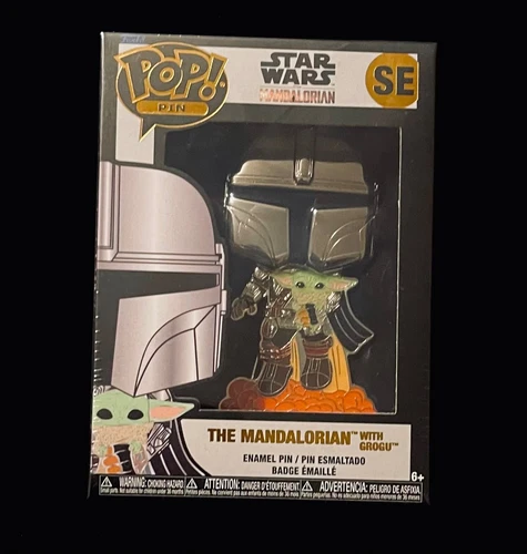 Funko Pop Enamel Pin The Mandalorian w/ Grogu SE Star Wars Yoda Special Edition