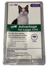 Advantage II Flea Medicine Large Cats K-9 2 Months Purple Drops Feline 9-18 lbs