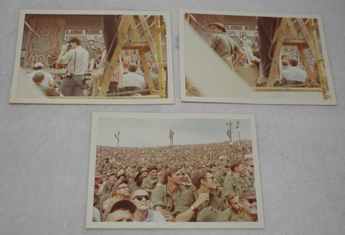 Bob Hope Long Binh Post Christmas 1970 Vietnam War Original Photos (3)