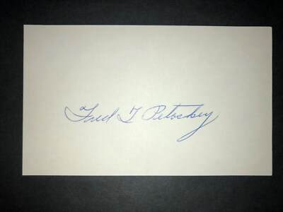COLLEGE HOF: Fred Petoskey, 3x5 (JSC) - Died 1996