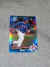 2017 Bowman Chrome 1st Blue Refractor 70th #BDC-74 Christopher Seise RC #D / 200