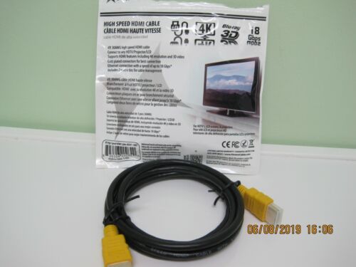 Xtreme Cables Cable HDMI de alta velocidad Cable de 6 pies 4K, Blue-ray 3D 18 Gbps; XHV1-1003 - Imagen 1 de 7