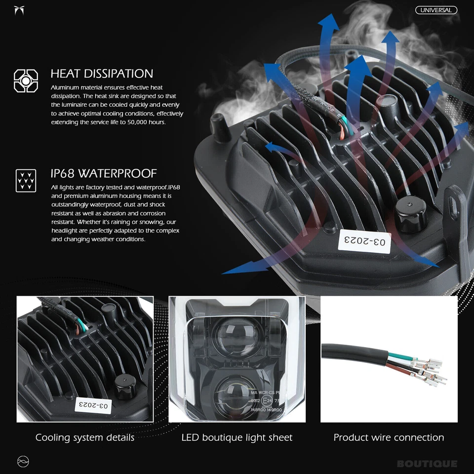 Proyector de faros LED DRL para Husqvarna TE FE TC TX 125 250 350 450 501 701 Foto 4 de 4