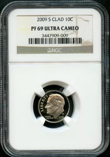 2009-S Clad Proof Roosevelt Dime NGC PF69 Ultra Cameo