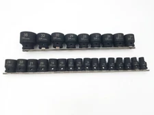 SK Tools 4037 - 25 Piece 1/2" Drive 6 Point Standard Metric Impact Socket Set