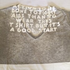 WOW!!! Archive MAISON MARTIN MARGIELA MMM White Black Print T-Shirt! size XL