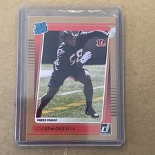 2021 Panini Donruss Rated Rookie Press Proof Bronze Joseph Ossai #327 RC B-7