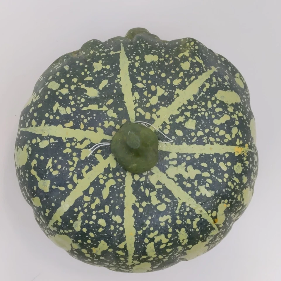 Decoración facial de monstruo calabaza de Halloween de colección verde sonriente Jack O linterna  Foto 3 de 4