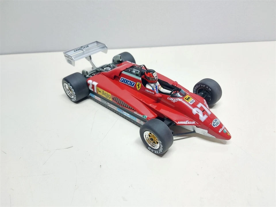 Ferrari 126 C2 F1 GP Imola 1982 #27 G. Villeneuve - 1/18 Artigianale base MCG - Immagine 2 di 4