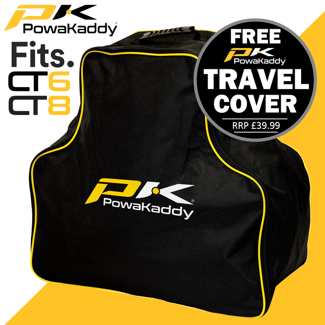 POWAKADDY 2023 CT8 GPS EBS EXTENDED LITHIUM ELECTRIC GOLF TROLLEY