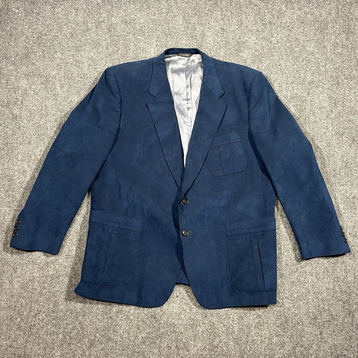 Suit Coat Men's Ultra Suede Sport Coat Blazer Microsuede
