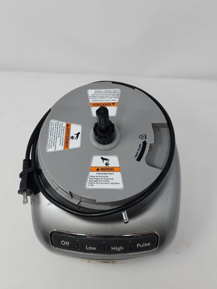 KITCHENAID FOOD PROCESSOR KFP0711CU REPLACEMENT PART SILVER BASE UNIT MOTOR - Image 2 of 4