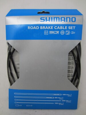 NEW Shimano Road Bike Bicycle PTFE Brake Cable Kit Set Black Y80098011