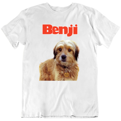 Benji Dog Golden Friendly Actor 1974 Retro Movie T Shirt Tee Gift New