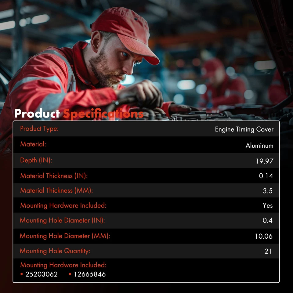 Nueva cubierta de distribución del motor para Chevy Camaro Colorado GMC Canyon Cadillac CTS ATS Foto 3 de 4