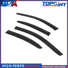 Dark Black Side Wind Deflectors Window Visors 4p For 2011-2018 Volkswagen Jetta