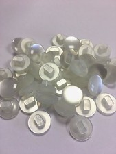 Pearlised Slightly Domed Shank Buttons Pearl 11mm / 18L Colour Choice Pack Sizes