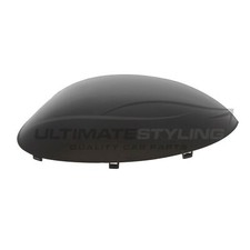 Peugeot 206 1998-2009 Door Wing Mirror Cover Cap Case Black Passenger Left Hand