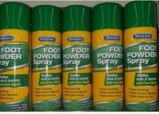 Lot of 12  XTRA CARE CORN STARCH FOOT POWDER SPRAY ODOR CONTROL SOOTHING 3 oz ea