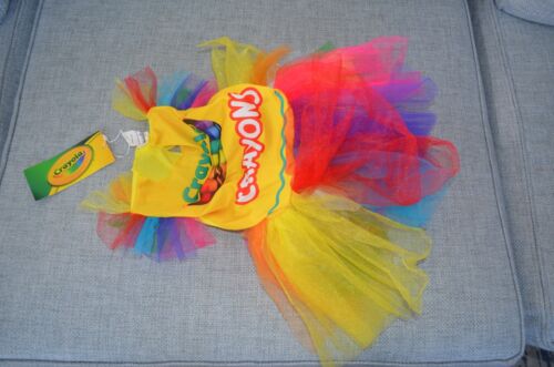 Child Girls Toddler Crayola Crayon Box Costume Dress SIZE 4T NWT
