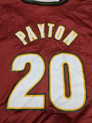 RARE VINTAGE 90s CHAMPION SEATTLE SUPER SONICS Gary Payton Jersey