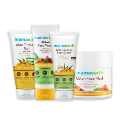 Mama earth's Wedding Glow Skincare Kit face wash+cream+gel+mask free shipping
