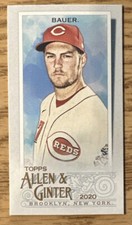 2020 Topps Allen & Ginter TREVOR BAUER Base Mini A&G Back #296 CINCINNATI REDS