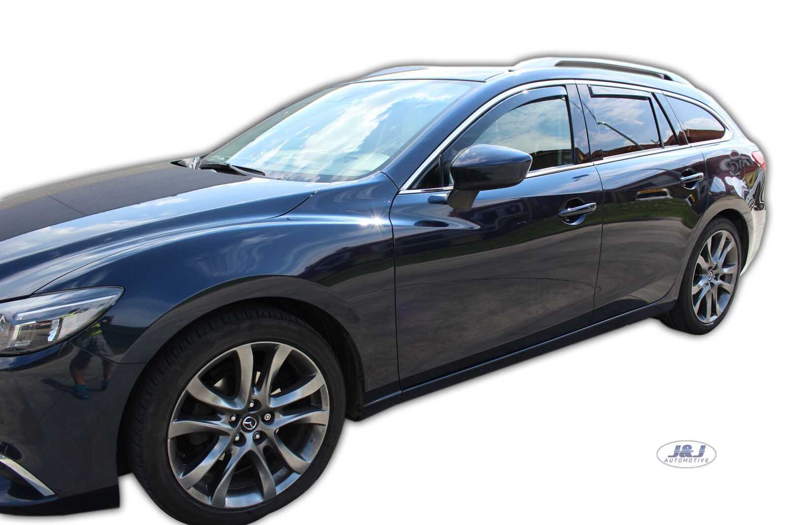 Déflecteurs d'air Mazda 6 Break depuis 2013 pour rouler fenêtres ouvertes sous la pluie - 2