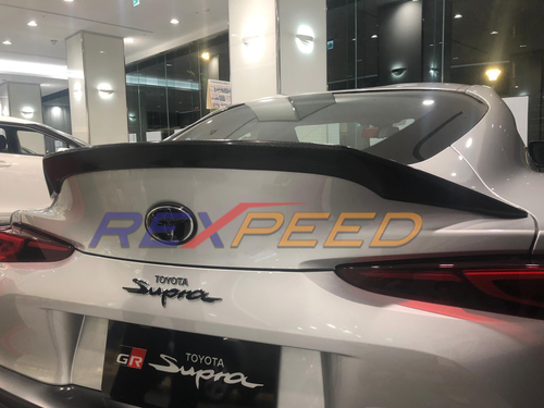 Alerón de fibra de carbono seco REXPEED V1 para Toyota Supra 2020 A90 MKV - Imagen 4 de 5