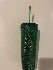 Starbucks Spring Emerald Green Jeweled Tumbler 24 oz New - Authentic